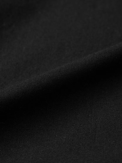 Cotton Linen: Soft Black