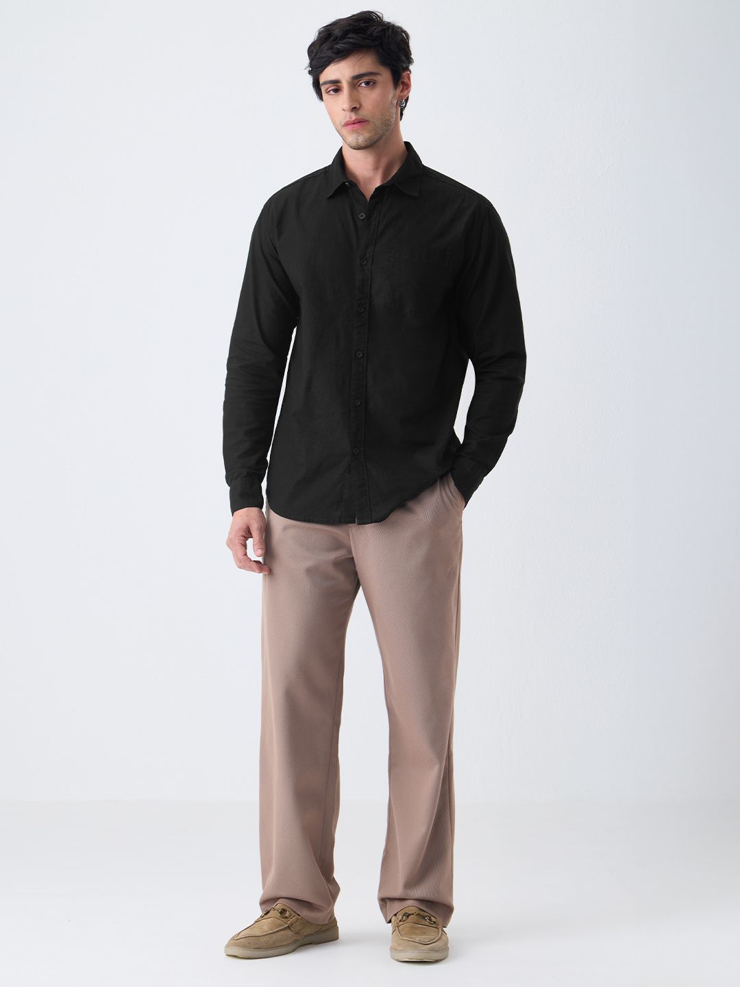 Cotton Linen: Soft Black