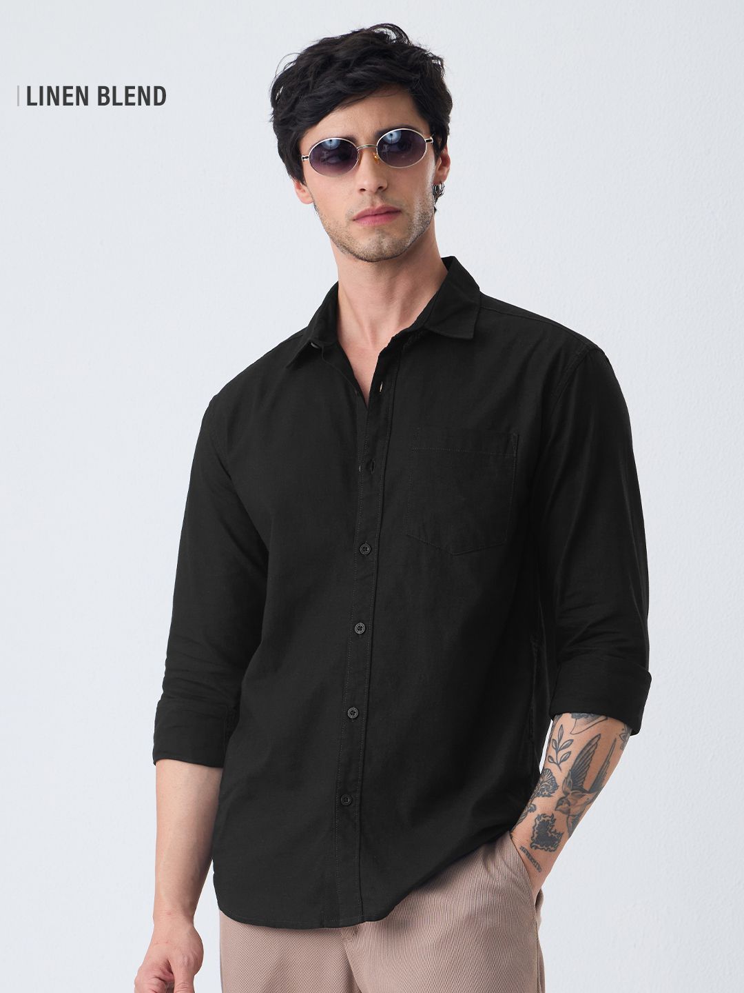 Cotton Linen: Soft Black