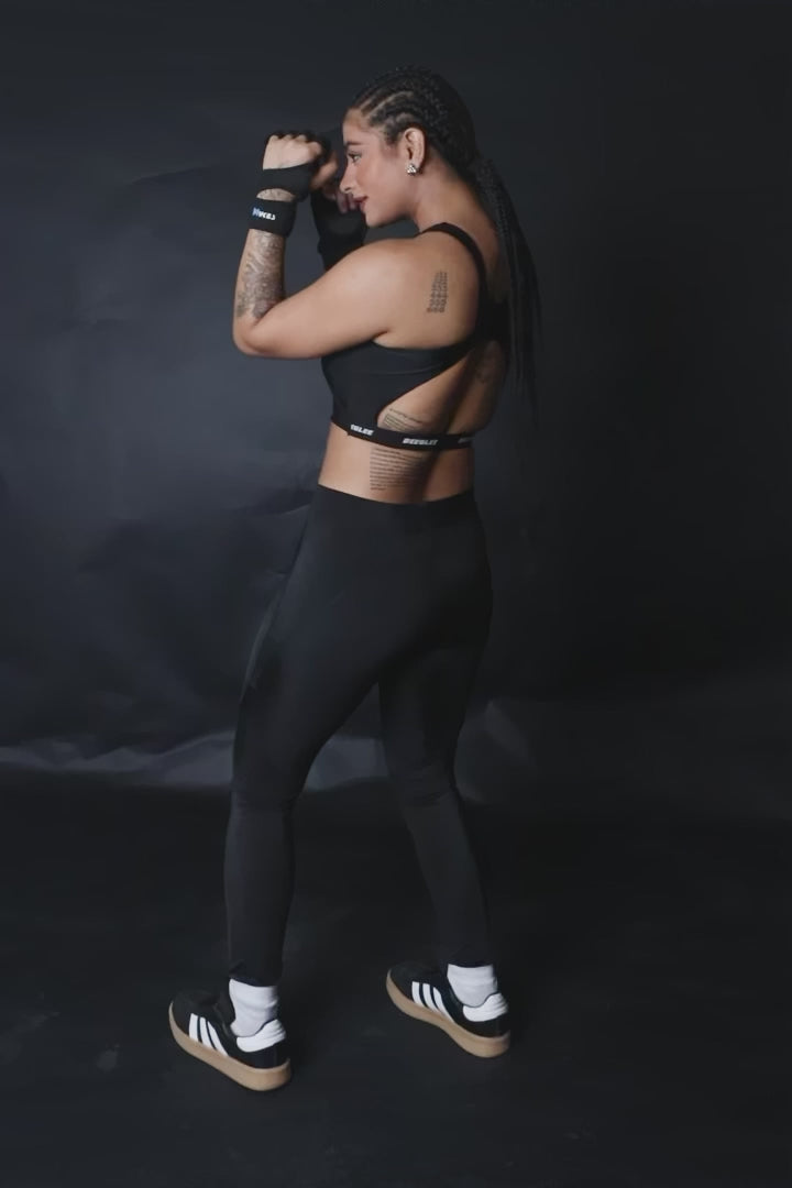 Black Refined Pixie Tights