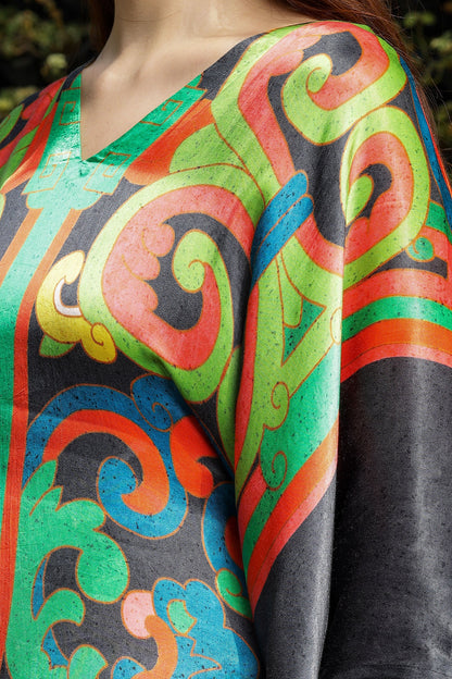 MUSEUM OF MONUMENT INSIDE TYEING KAFTAAN (Black)