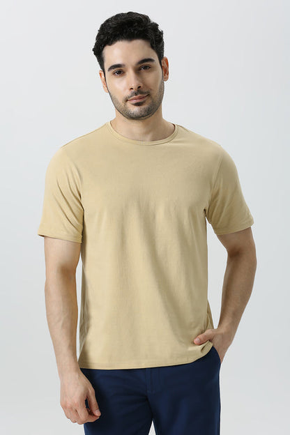 Essential Stretch T-Shirt (Skin & Salmon)