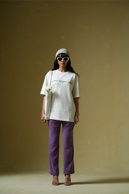 Call Me Cream Oversized T-Shirt