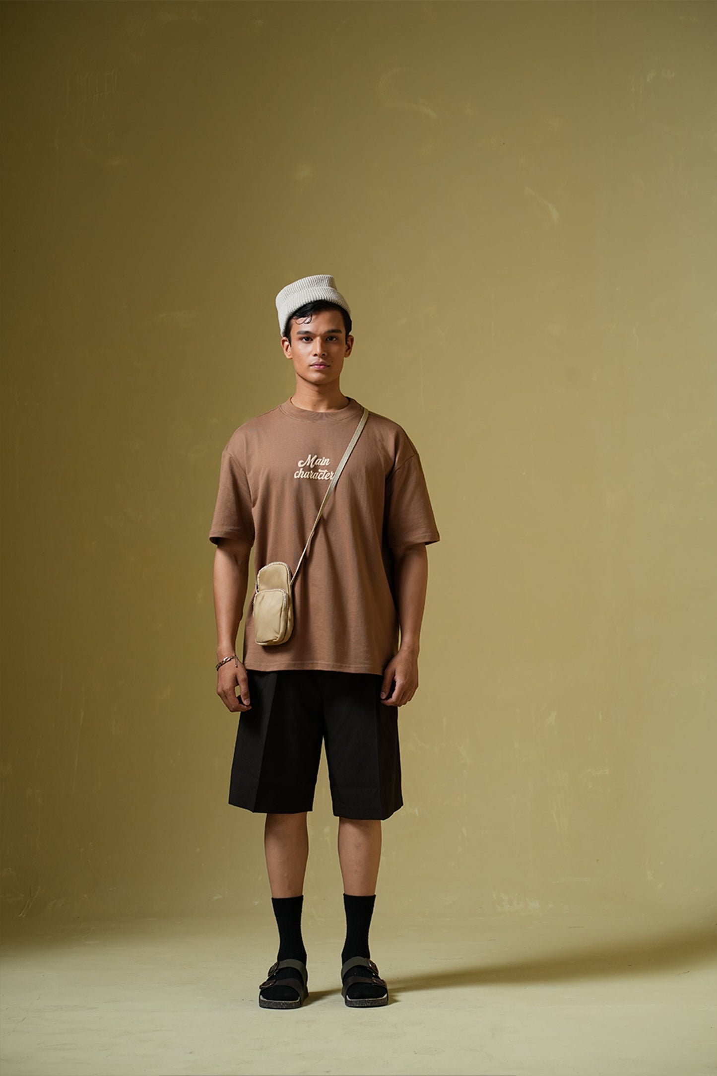Sky Society Light brown oversized t-shirt