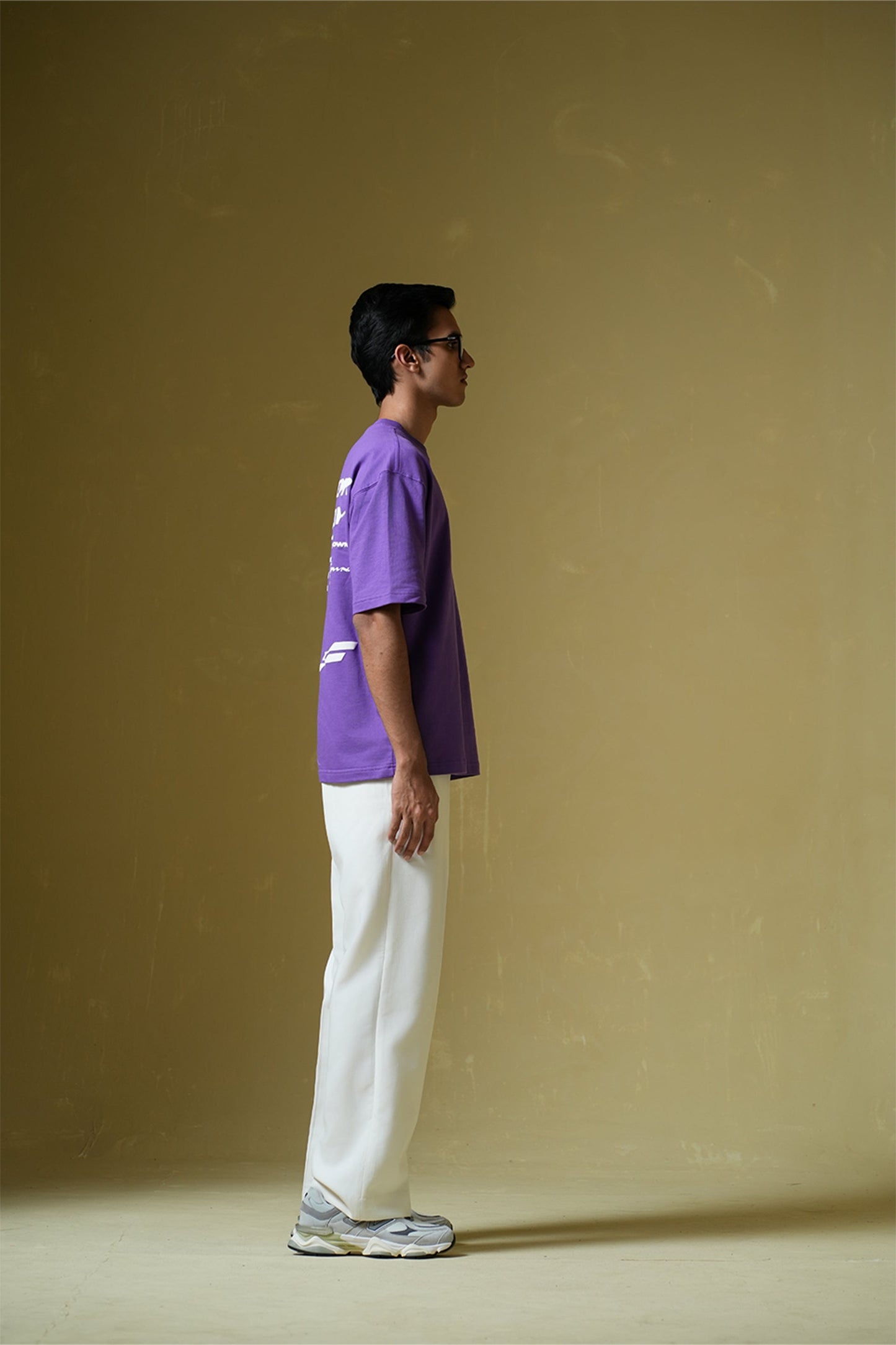 Wait For Nobody Purple Oversized T-Shirt