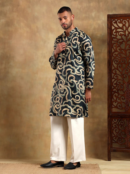 Heritage Abstract Printed Long Kurta