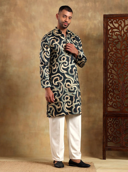 Heritage Abstract Printed Long Kurta