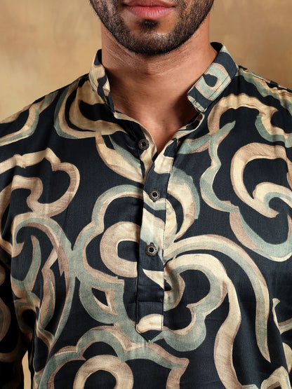 Heritage Abstract Printed Long Kurta