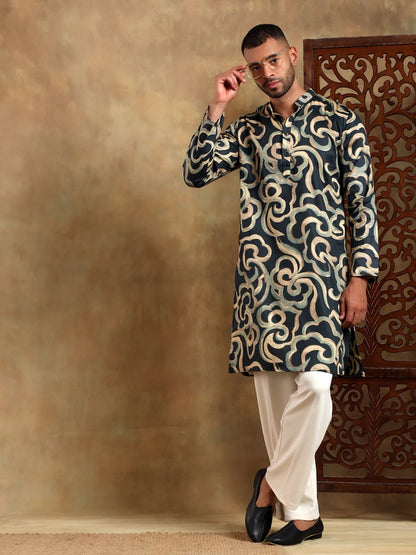 Heritage Abstract Printed Long Kurta