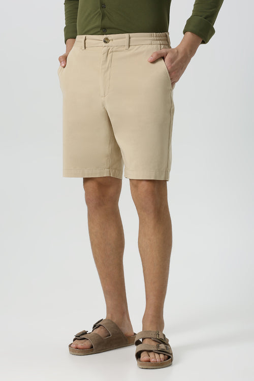 Cotton Warm Sand Marina Shorts