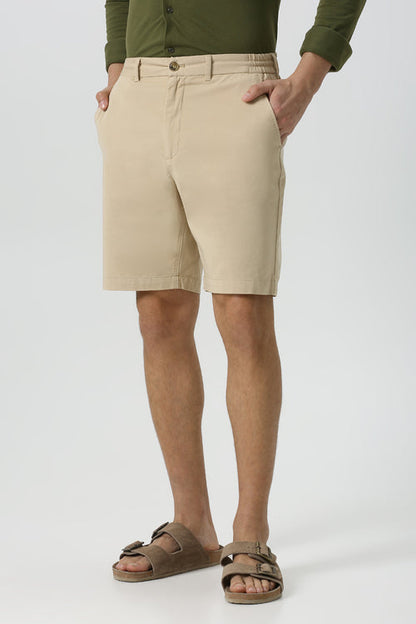 Cotton Warm Sand Marina Shorts