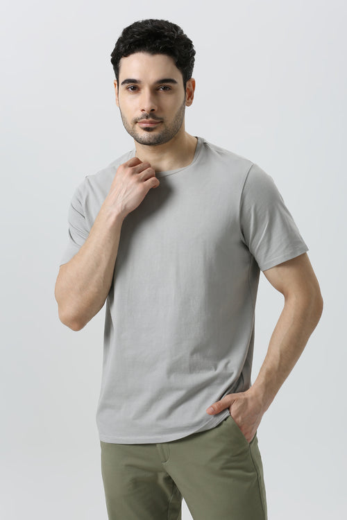 Essential Stretch T-Shirt (Black, Grey)