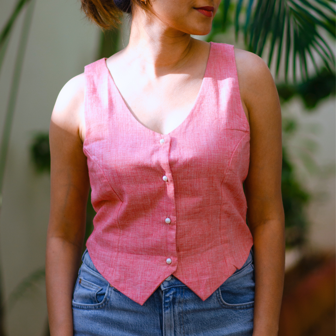 Raspberry Waistcoat