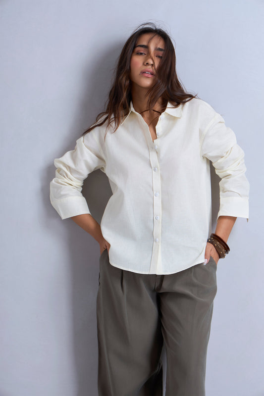 Relaxed Fit Linen Shirt
