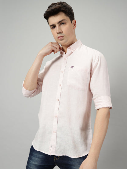 Pink Onyx Pure Linen Shirt