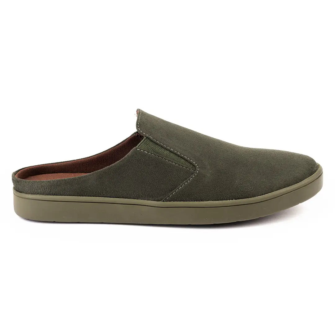 Paaduks Nest Mules Vegan Suede Green Men Slip-ons