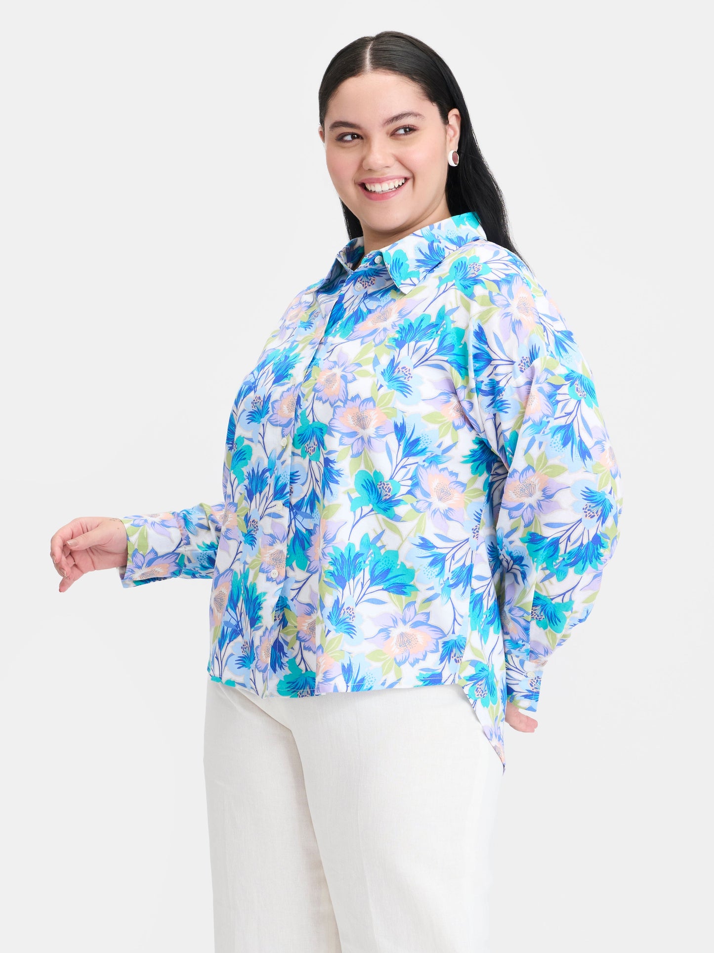 Linen Printed Button Shirt