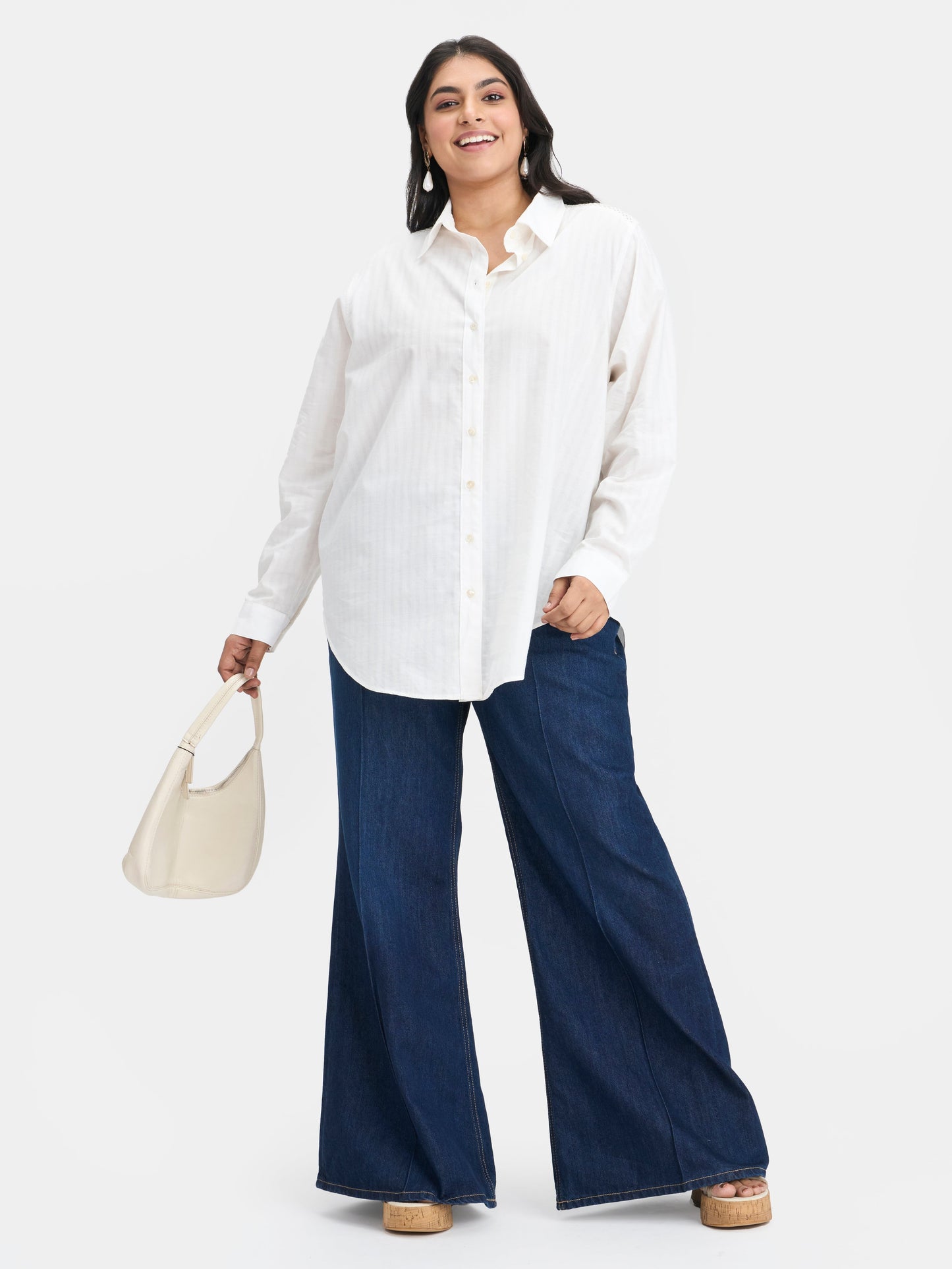 Cotton White Lace Shirt