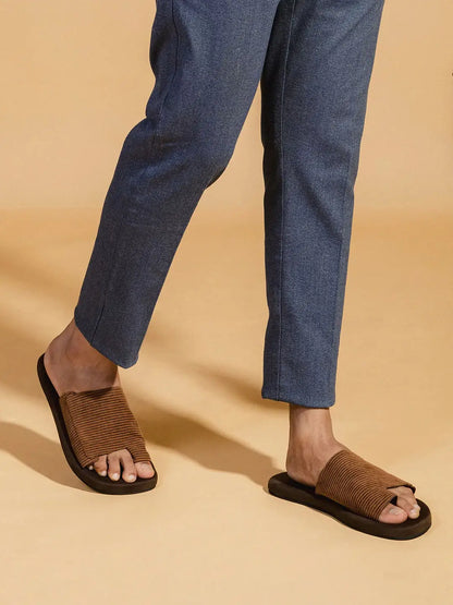 Paaduks Iru Cloak Corduroy Brown Slides