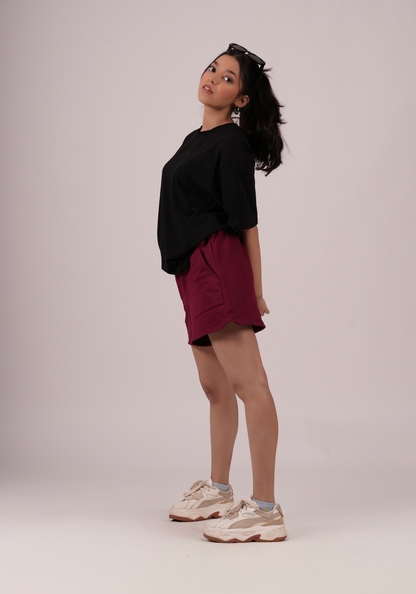 Playtime Shorts in Cranberry Red