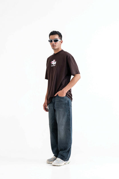 God's Plan Brown Oversized T-Shirt