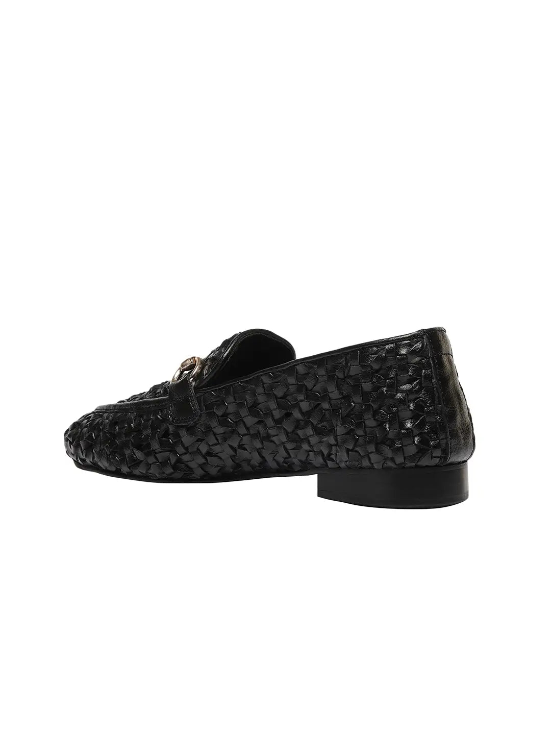 Cora Black Flat Loafers