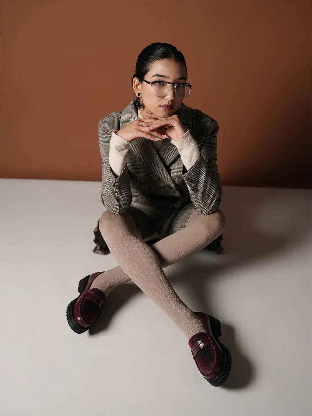 Theater Women Dr. Storm Cherry Chunky Penny Loafers