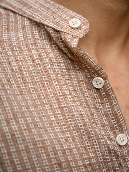 Sand Box Cotton Yarn Dyed Short Kurta