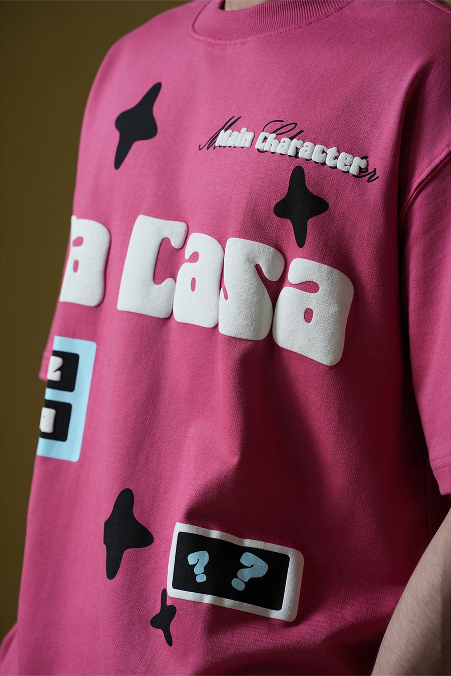 La Casa Hot Pink Oversized T-Shirt