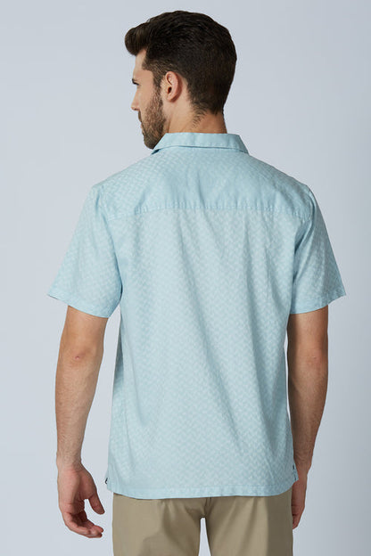 Cotton Jacquard Traveler Shirt