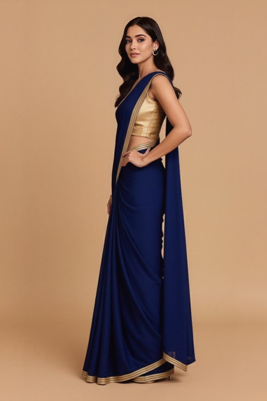 Regal Odessey Navy Saree