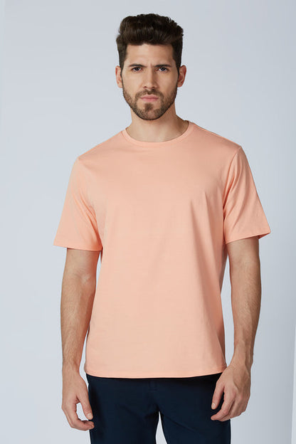 Essential Stretch T-Shirt (Skin & Salmon)