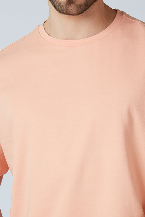 Essential Stretch T-Shirt (Skin & Salmon)