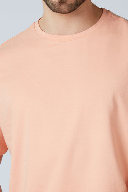 Essential Stretch T-Shirt (Skin & Salmon)
