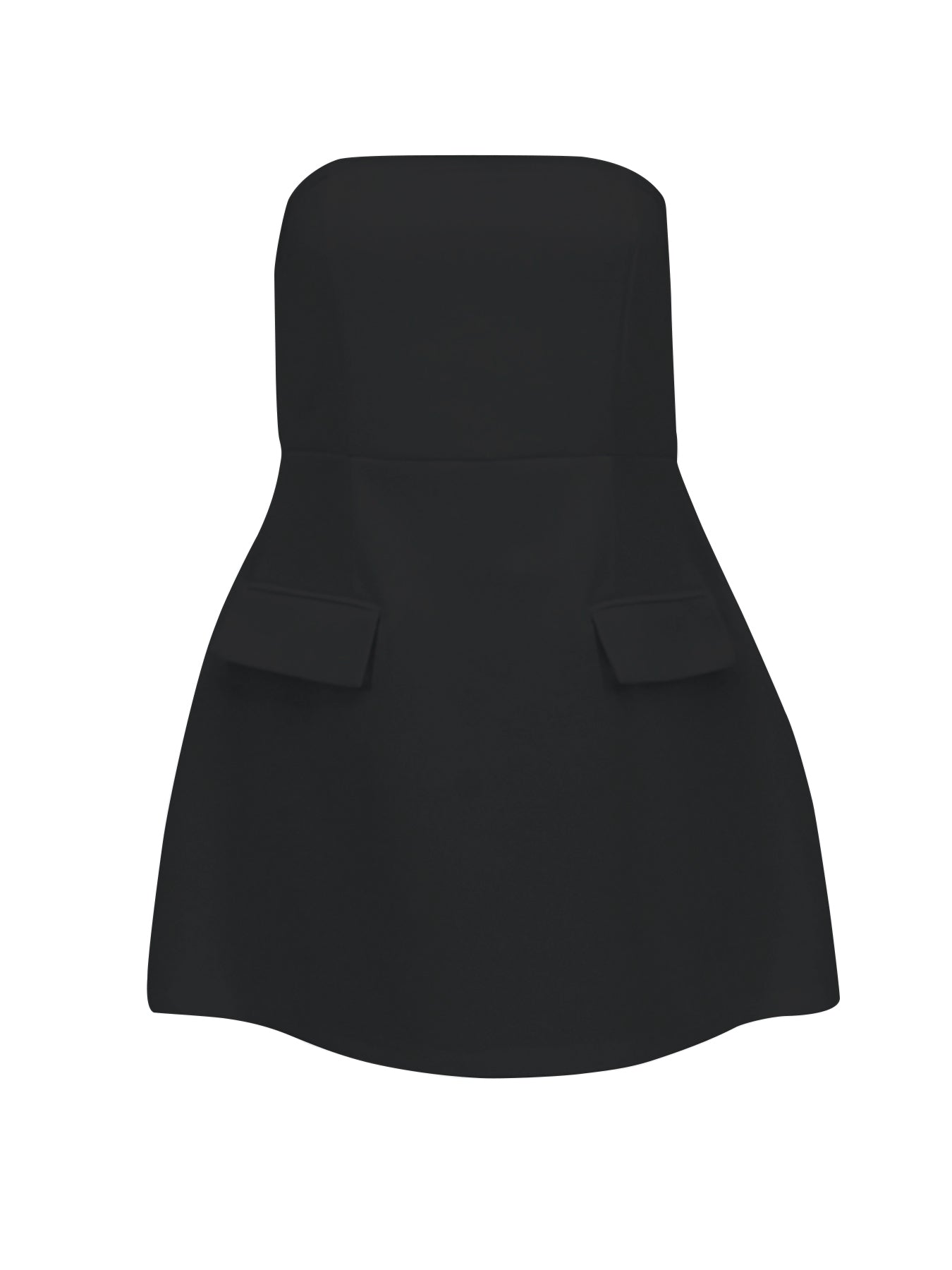 Black Tube Peplum Dress