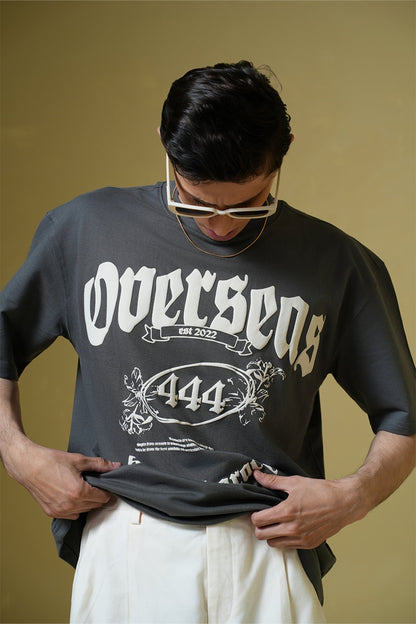 Overseas Smokey Grey Oversized T-Shirt