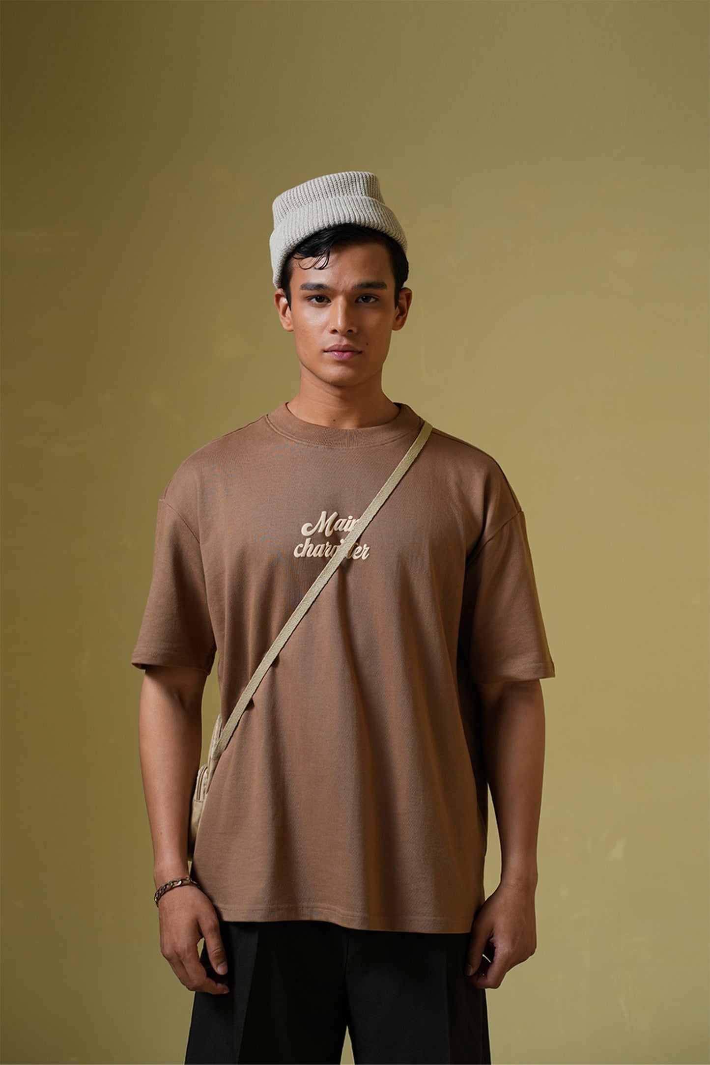 Sky Society Light brown oversized t-shirt