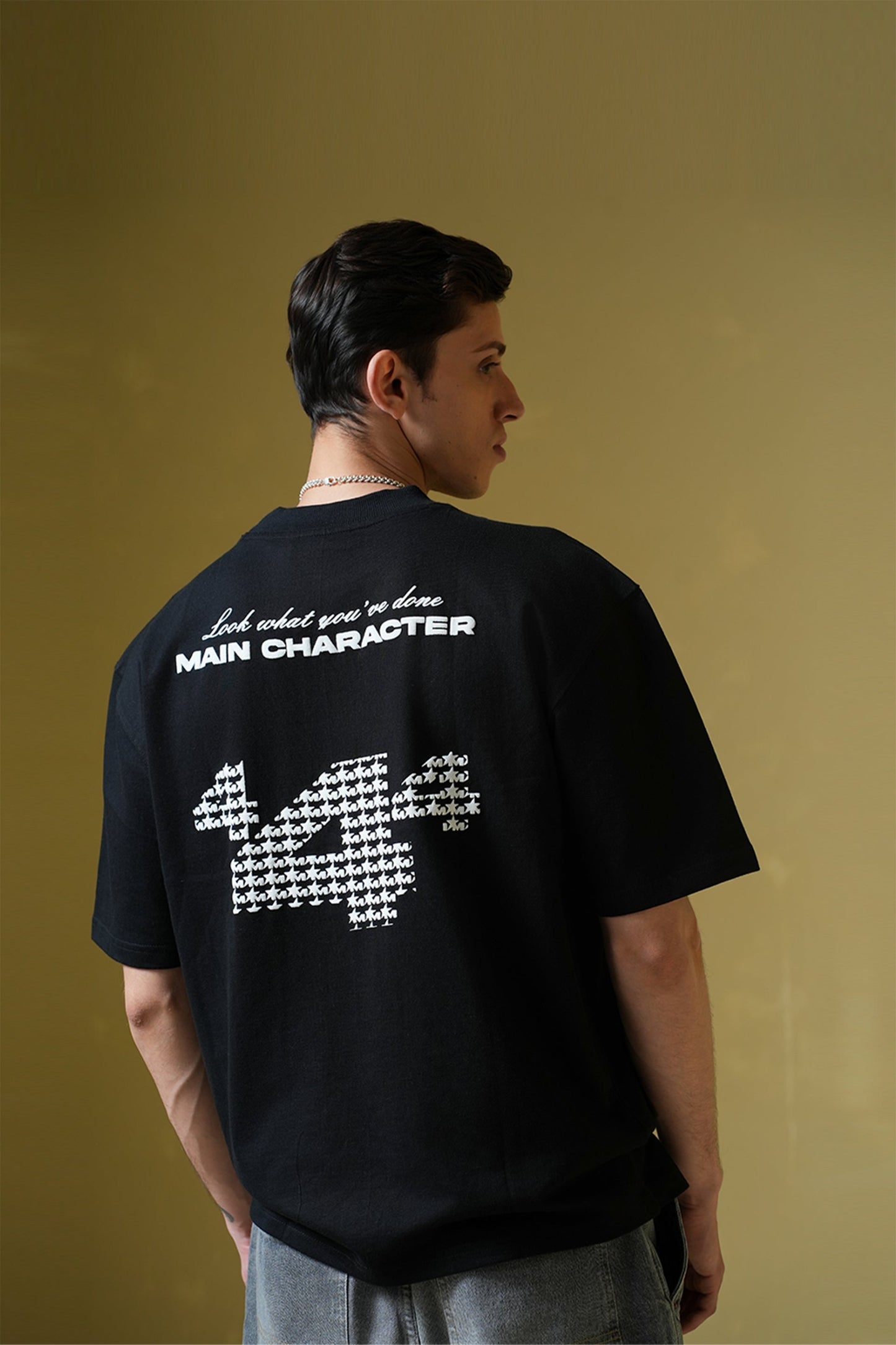 Star Boy Black Oversized T-Shirt