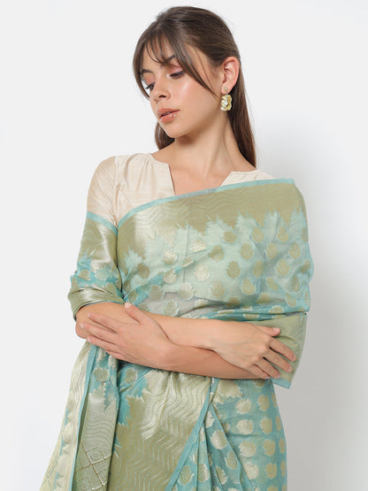 Varuna Light Blue Saree