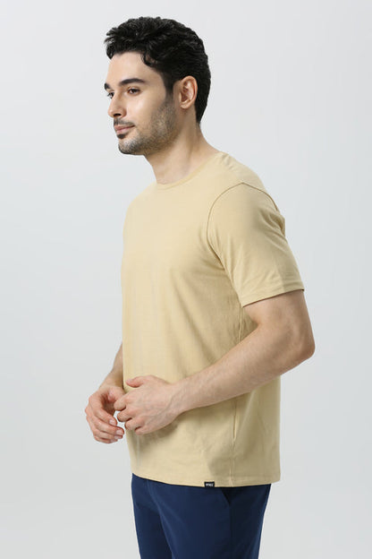 Essential Stretch T-Shirt (Skin & Salmon)