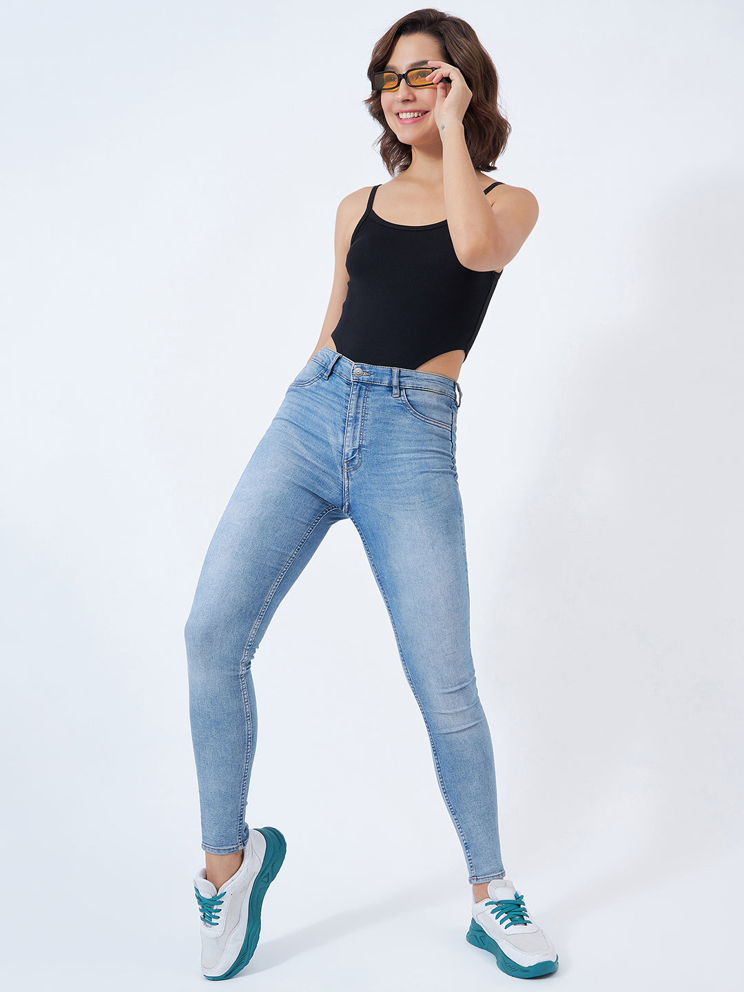 Ribbed High Cut Bodysuit