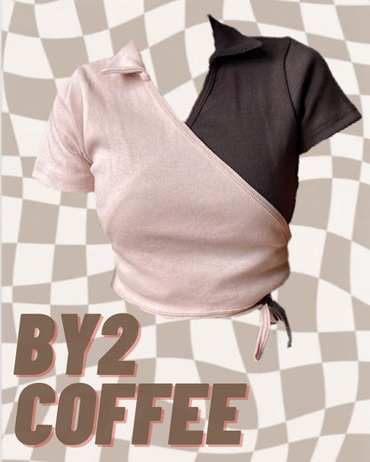 By2 Coffee Wrap Top