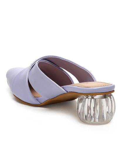 GNIST Comfort Mule Lavender Round Heels