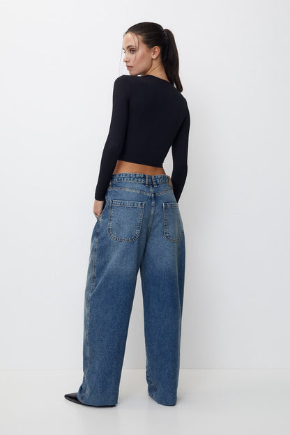 MWB Long Sleeve Top With Cut Out Detail