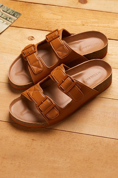 Neeman's Cork Sandals for Women | Stylish and Fashionable Slippers for Girls | Ankle Strap Open Toe Indoor Outdoor Sandals | Lightweight Comfortable Soft Flat Chappal | Everyday Comfort