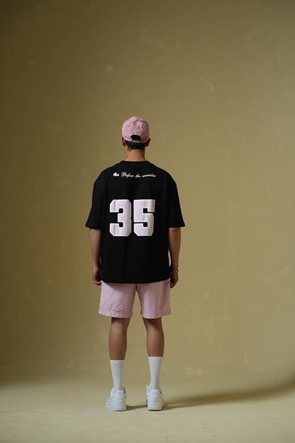 Reimagined Black Oversized T-shirt