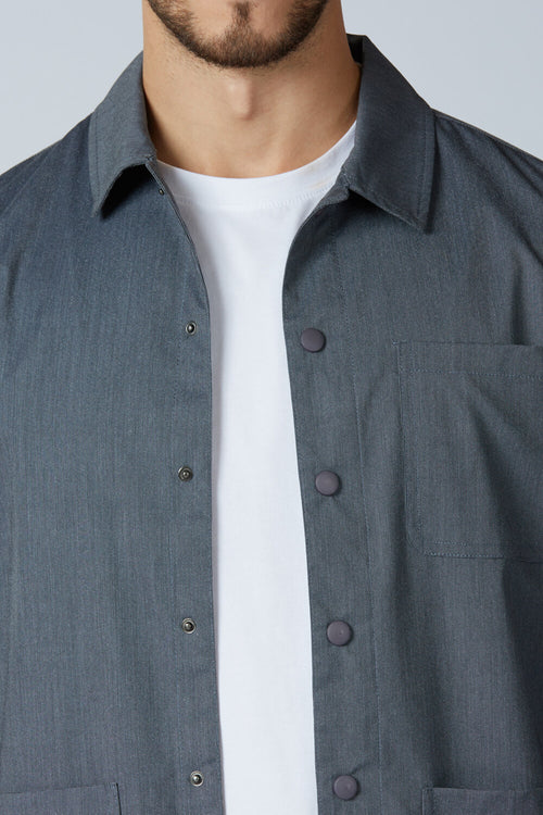 Soft Touch Dark Navy Everyday Shacket