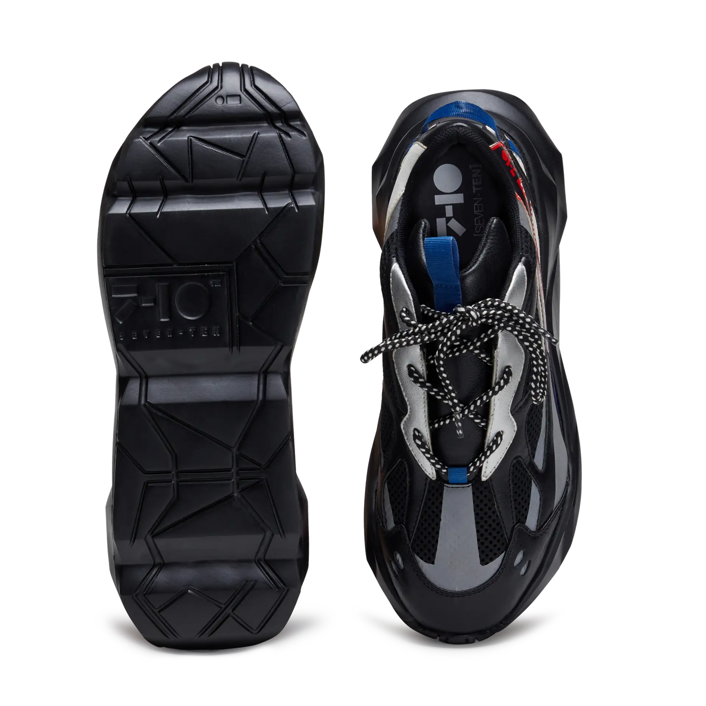 724 Black Sport Chunky Sneaker