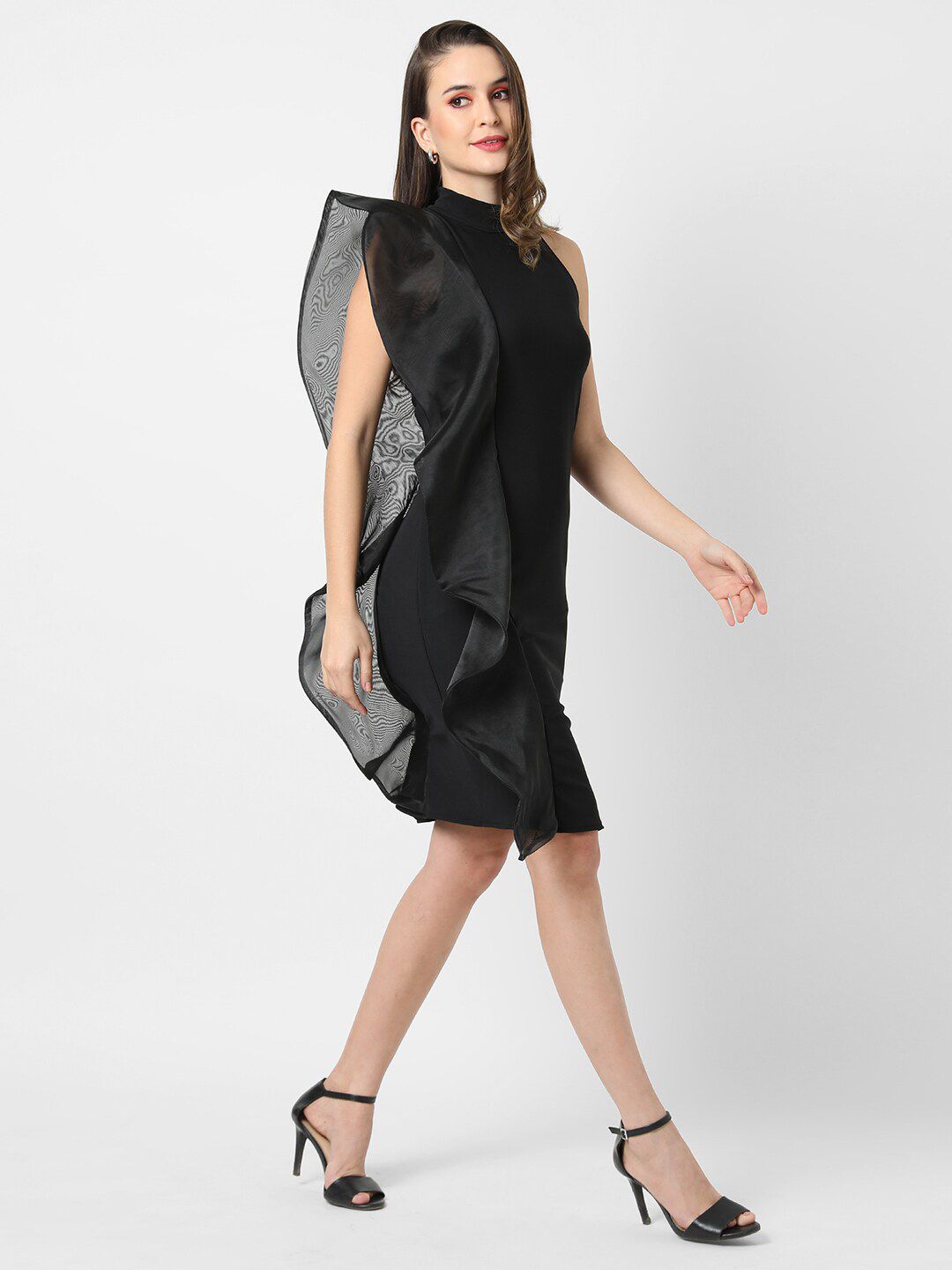 Women Black Party Sheath Dress