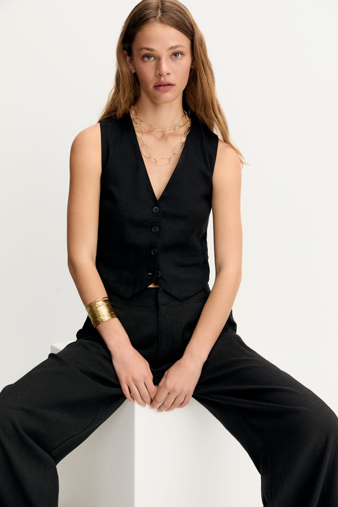 MWB Basic Black waistcoat